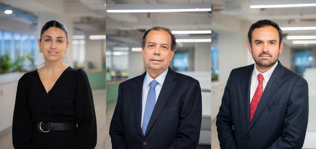 Catalina Coddou, José Luis Silva y Matías Morales