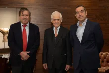 Lorenzo Gazmuri, Enrique Marshall y Rodrigo Roblero