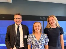 Rodrigo Caputo con representantes Fondo Noruego 