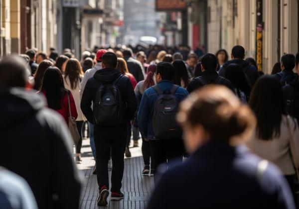 Personas caminando